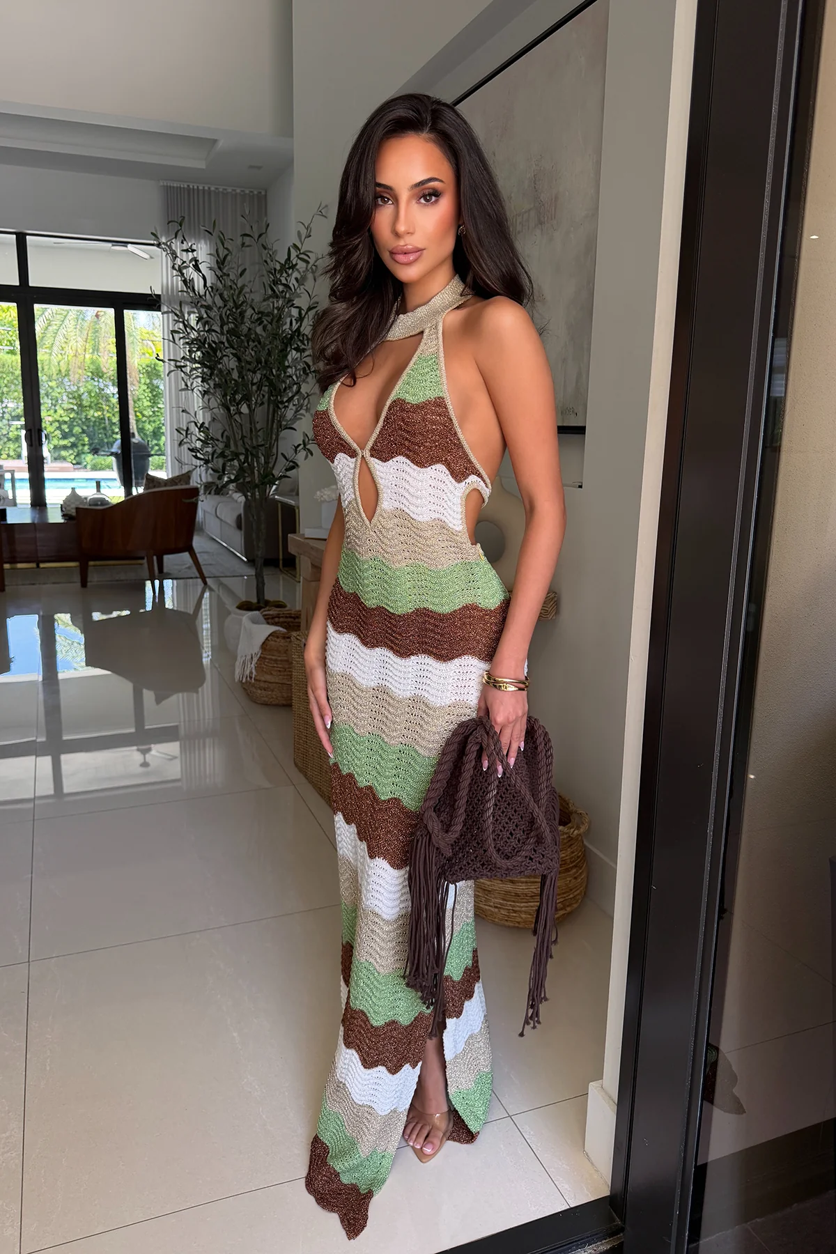 SUNLACE SAGE DRESS