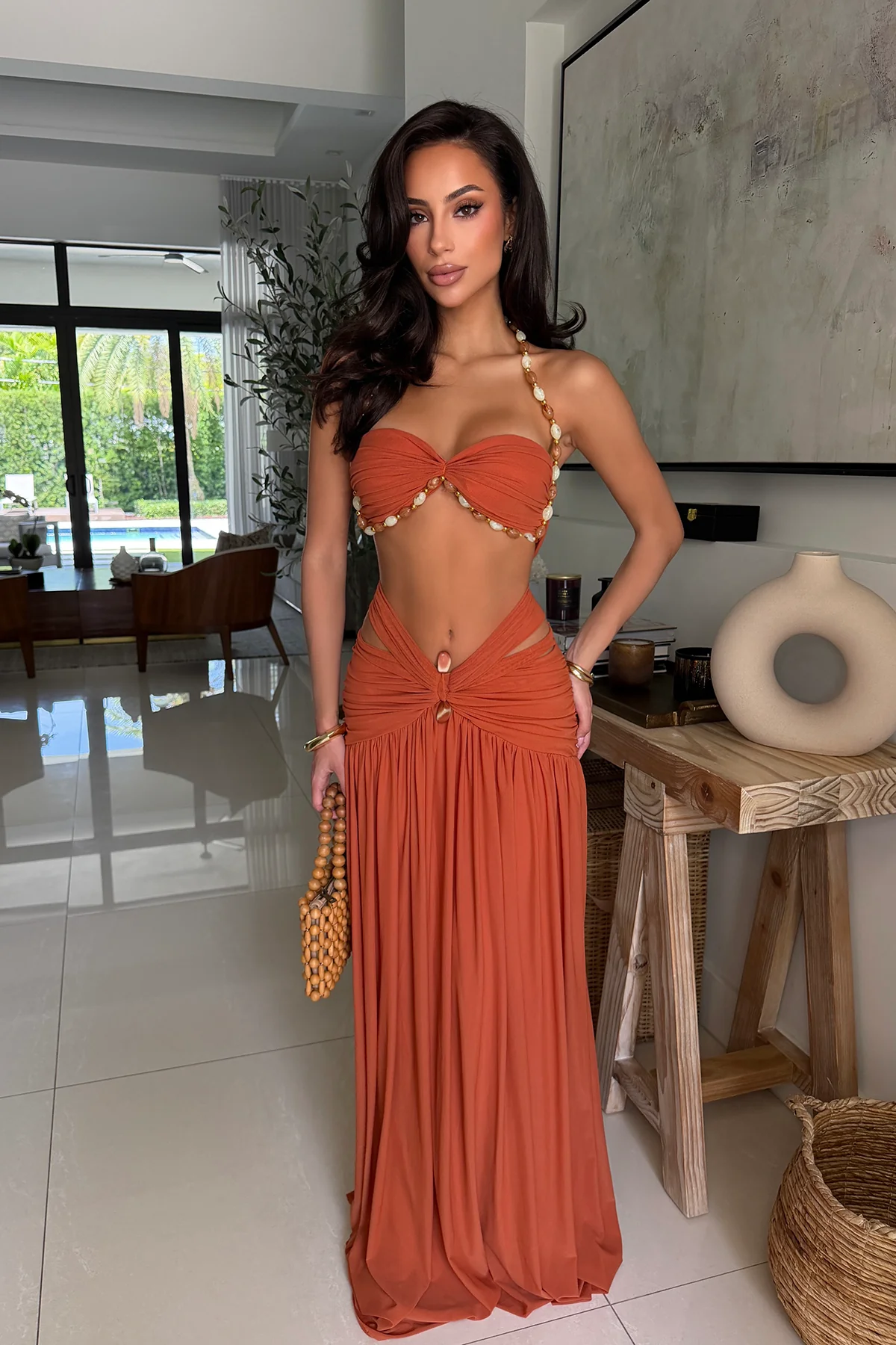 TERRACOTTA WARMTH SKIRT SET